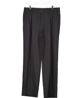 Armando Black Pinstripe Trousers W34