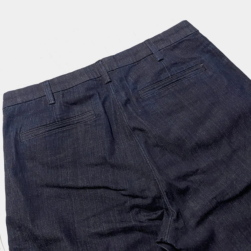 BZEN M.1033 EZ-D SLIM TAPERED STRETCH DENIM CHINO-8OZ-E0 INDIGO