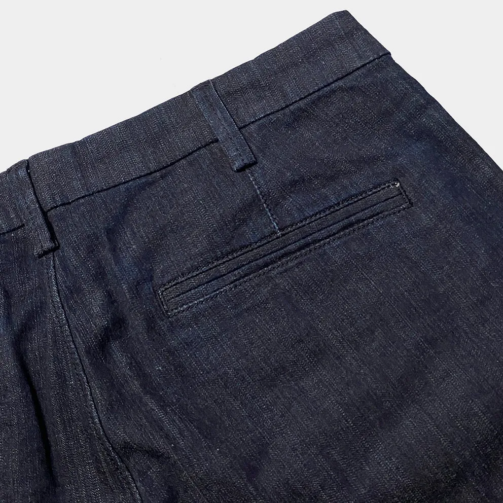 BZEN M.1033 EZ-D SLIM TAPERED STRETCH DENIM CHINO-8OZ-E0 INDIGO
