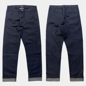 BZEN M.1033 EZ-D SLIM TAPERED STRETCH DENIM CHINO-8OZ-E0 INDIGO