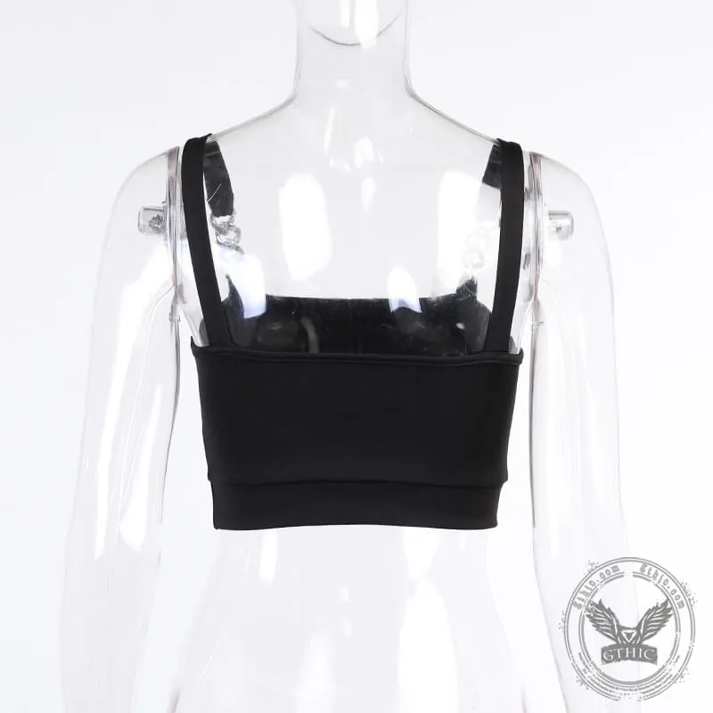 Chain-Detailed Crop Top