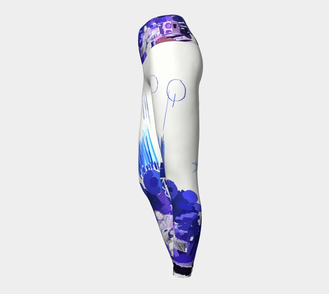 Concert Blue Yoga Leggings
