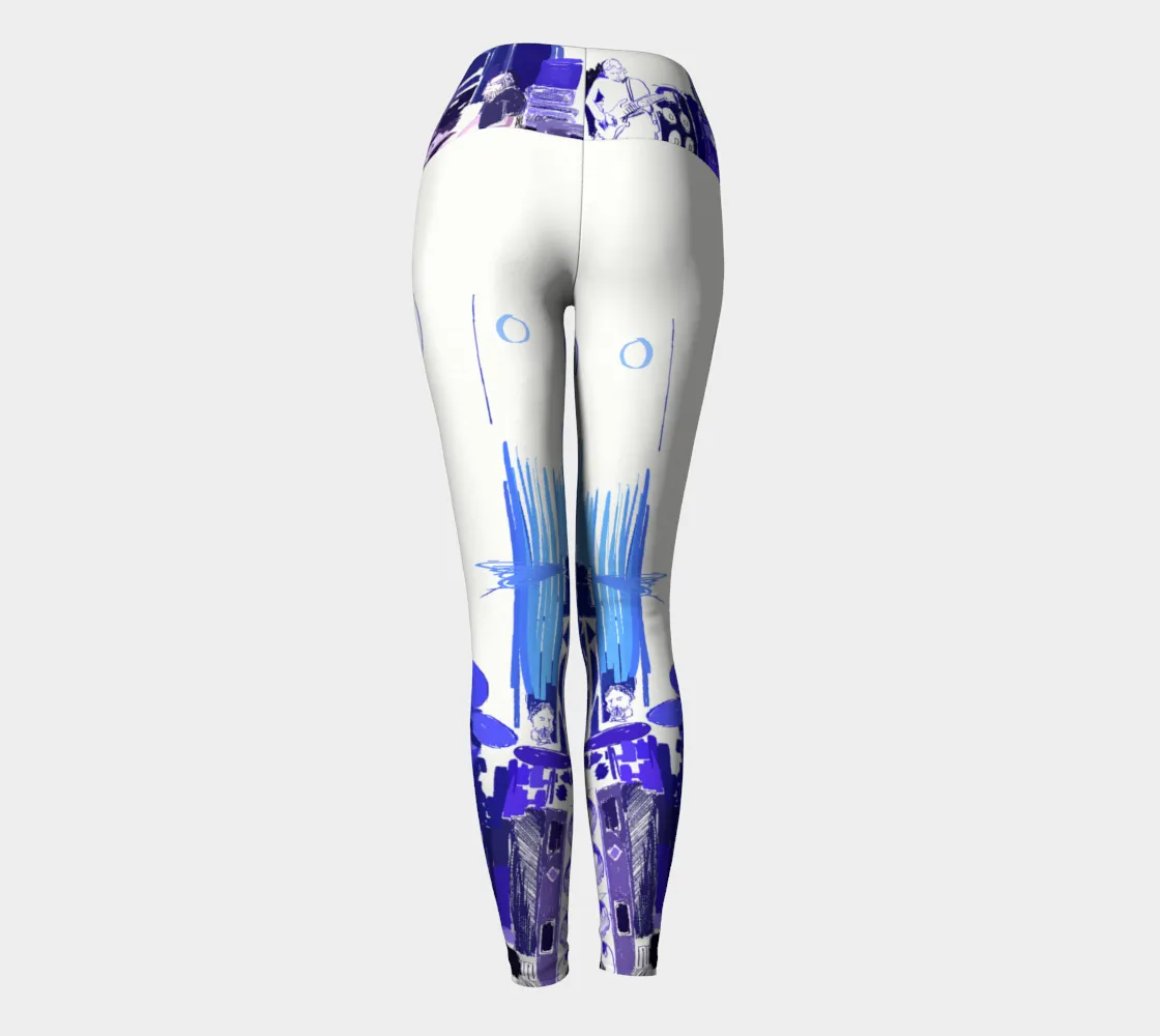 Concert Blue Yoga Leggings