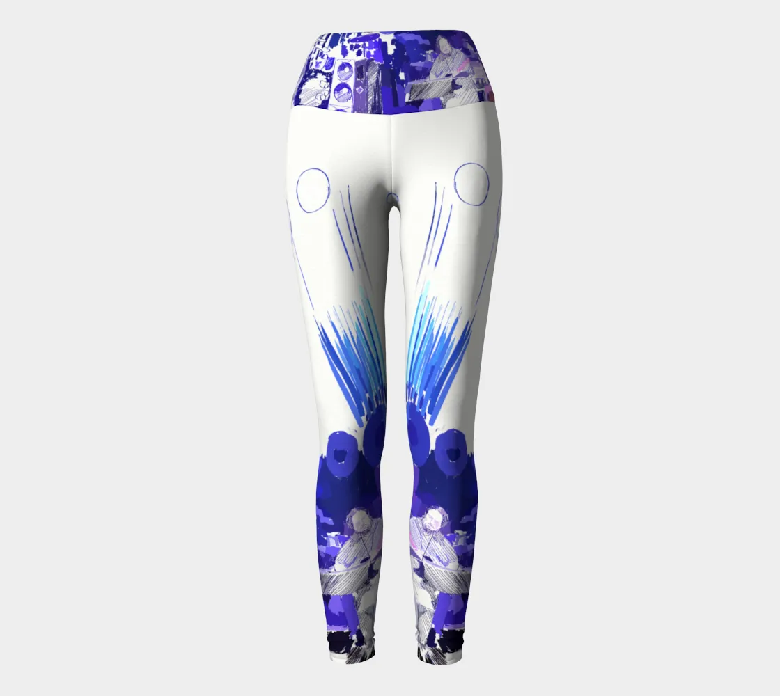 Concert Blue Yoga Leggings