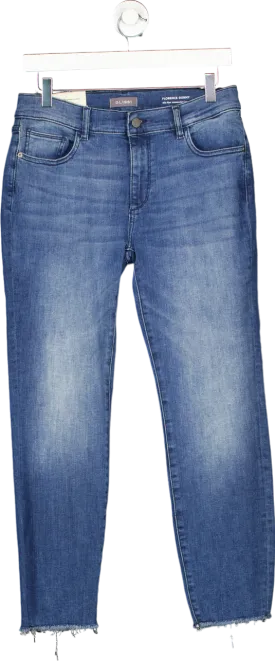 DL1961 Blue Florence Skinny Mid Rise Instasculpt Crop Jeans W29