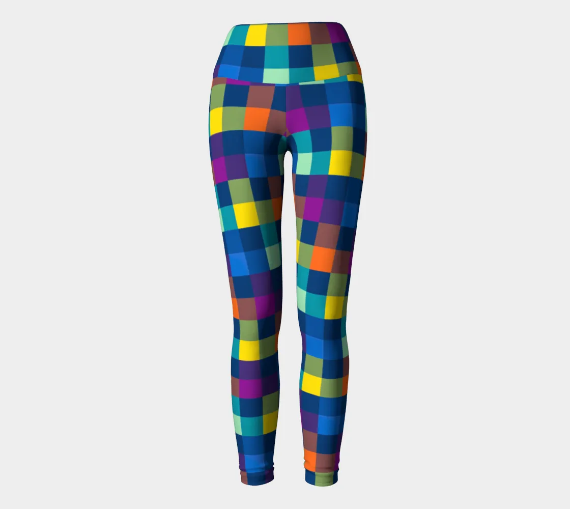 Festive Pixels Yoga Leggings