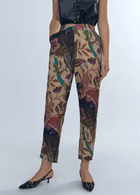 Floral print joggers