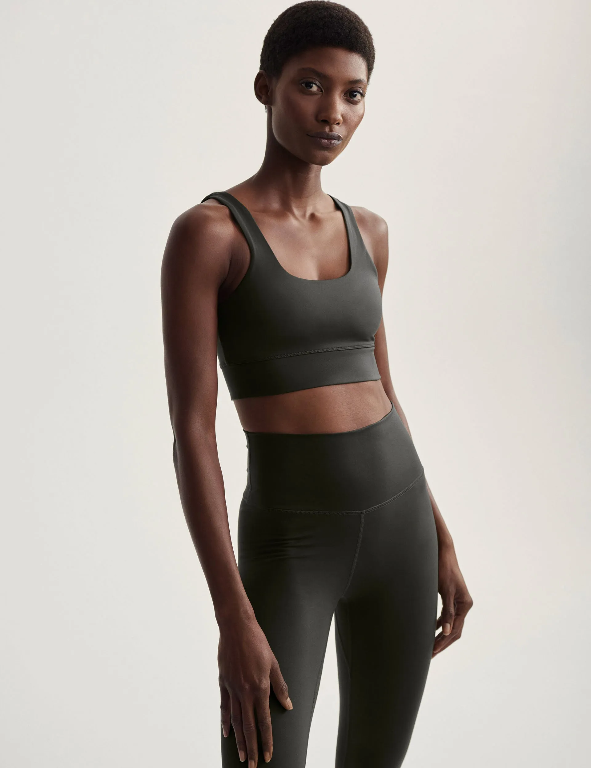 FreeSoft High Waisted Legging 25 - Dark Resin Green