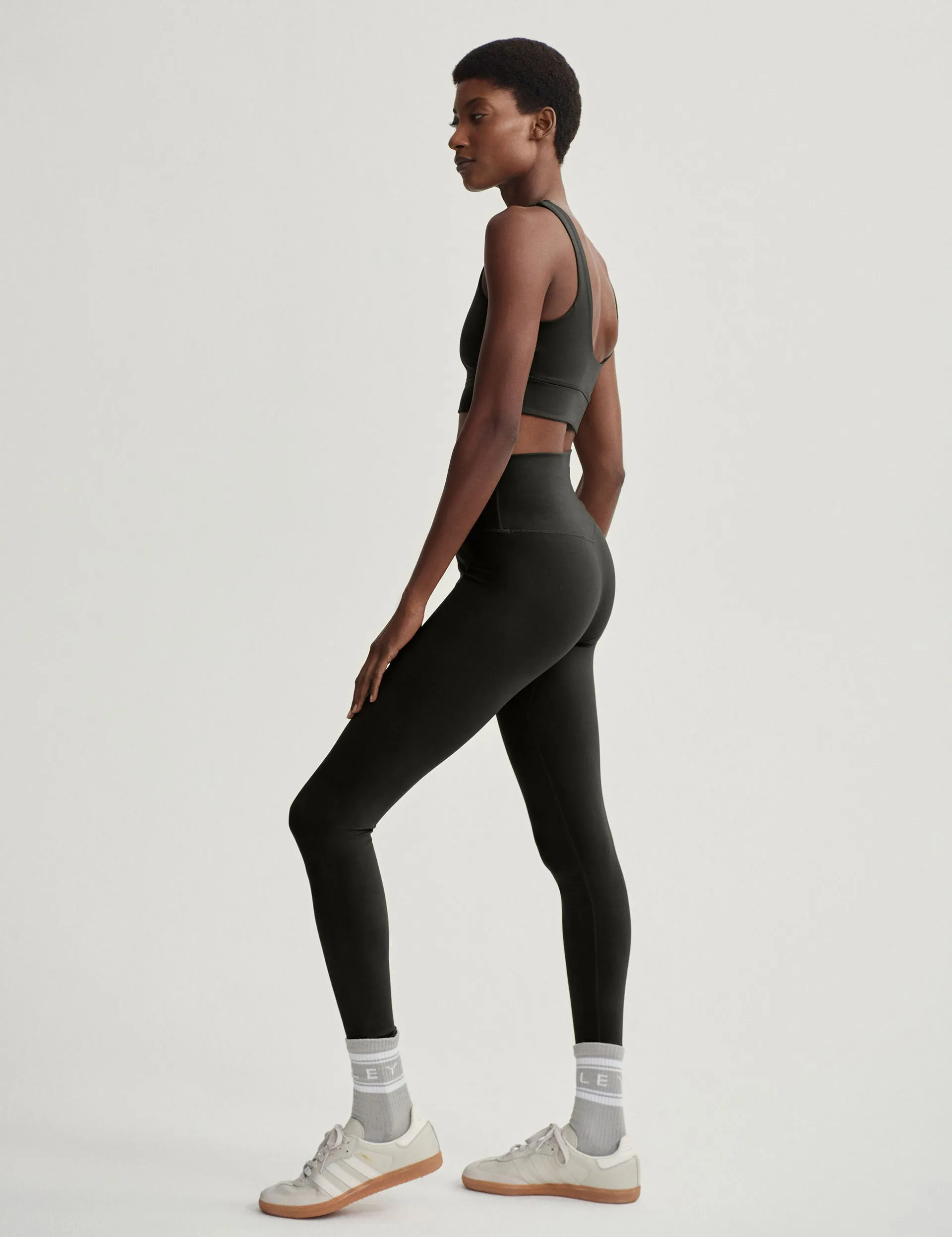 FreeSoft High Waisted Legging 25 - Dark Resin Green