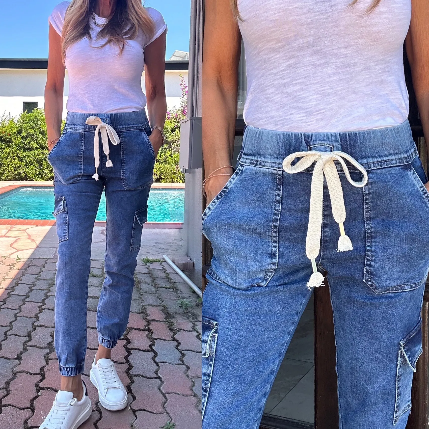 GAYA CARGO IN DENIM