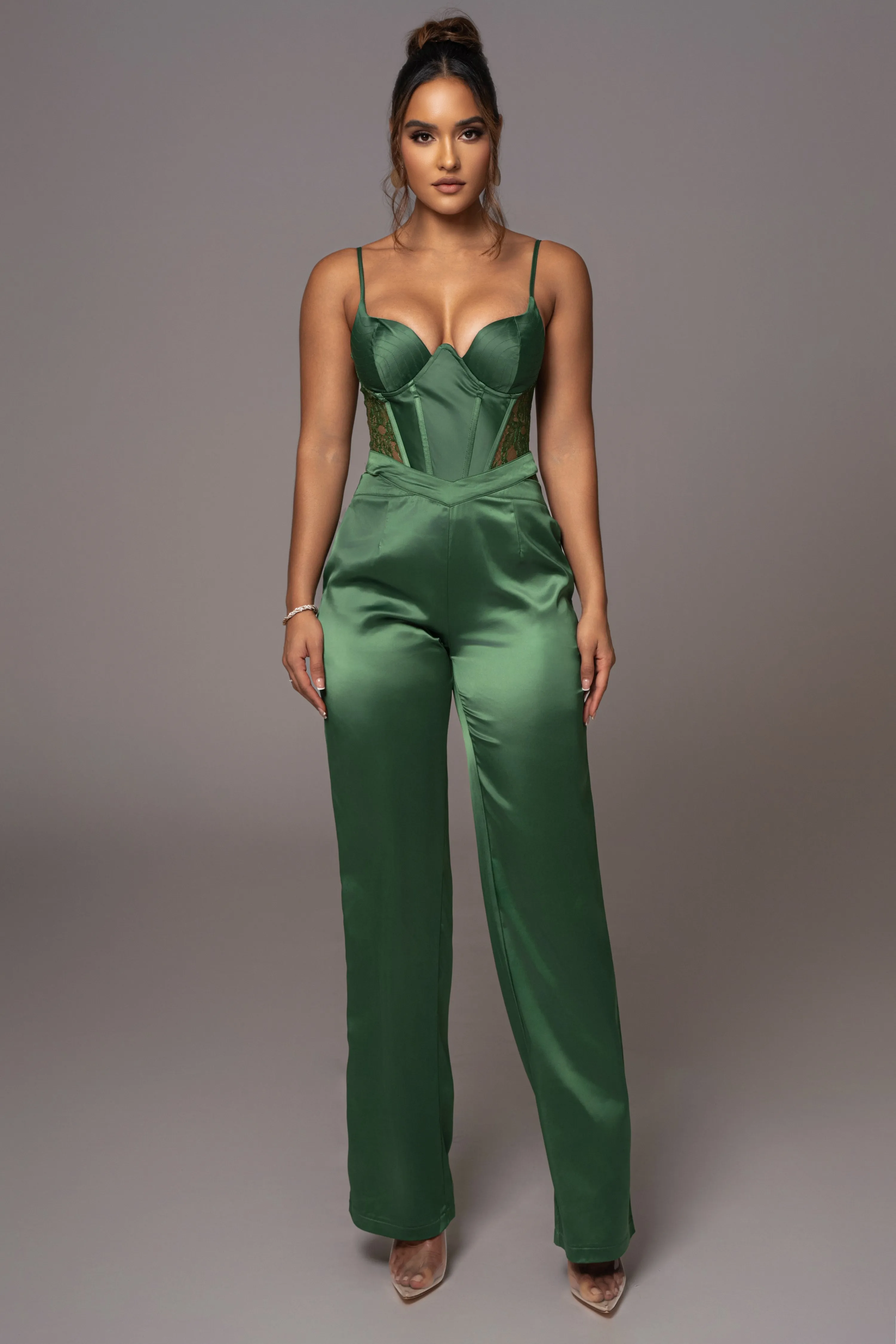 Green Incomparable Lace Bodysuit