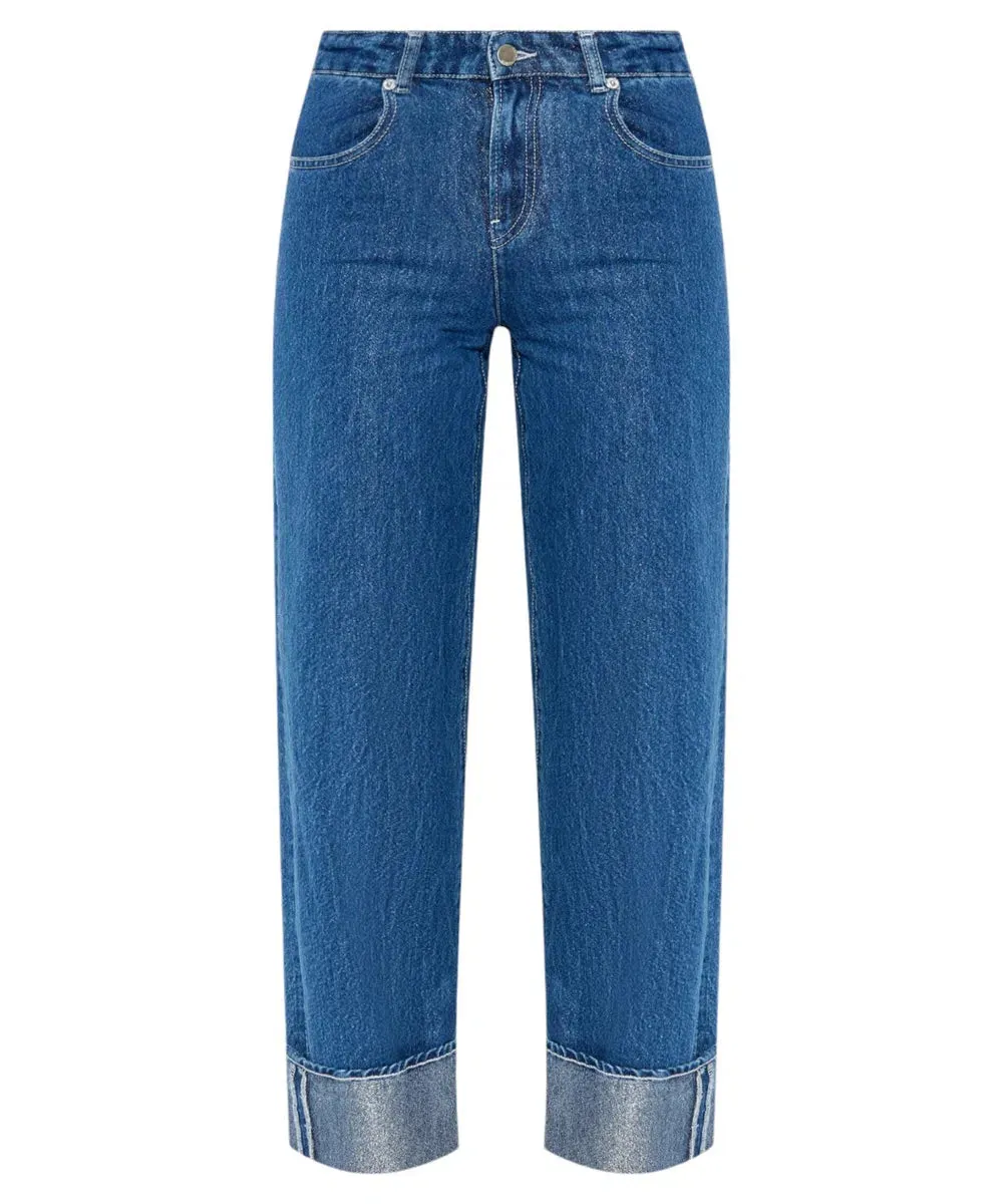 Jeans Crop Emporio Armani Blu