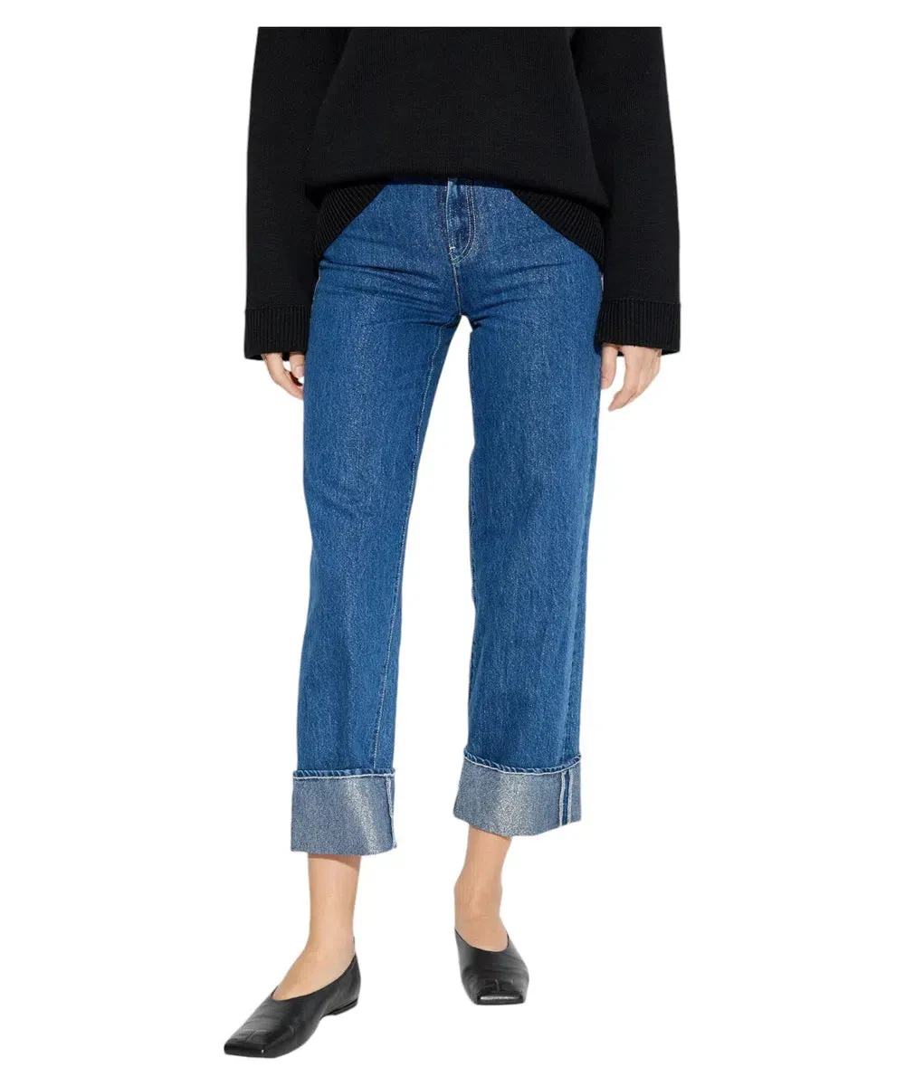 Jeans Crop Emporio Armani Blu
