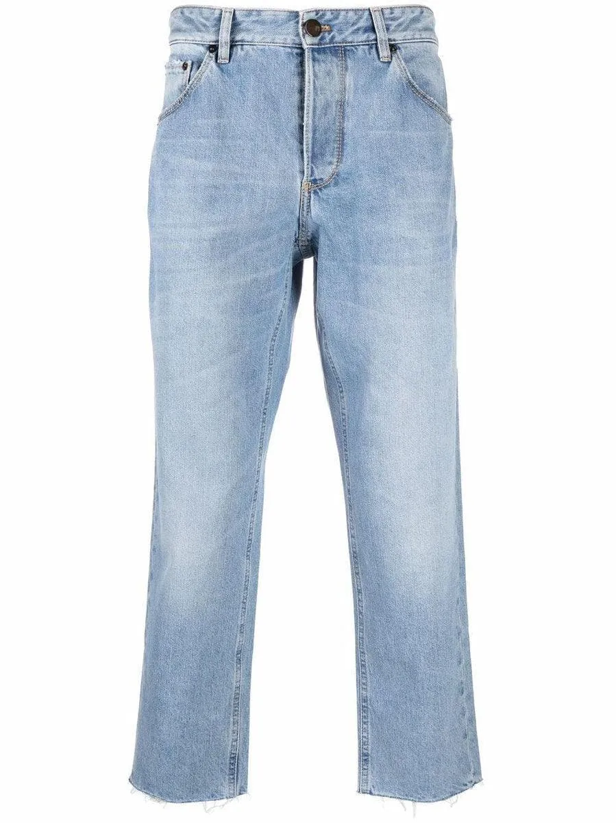 Jeans dritti crop