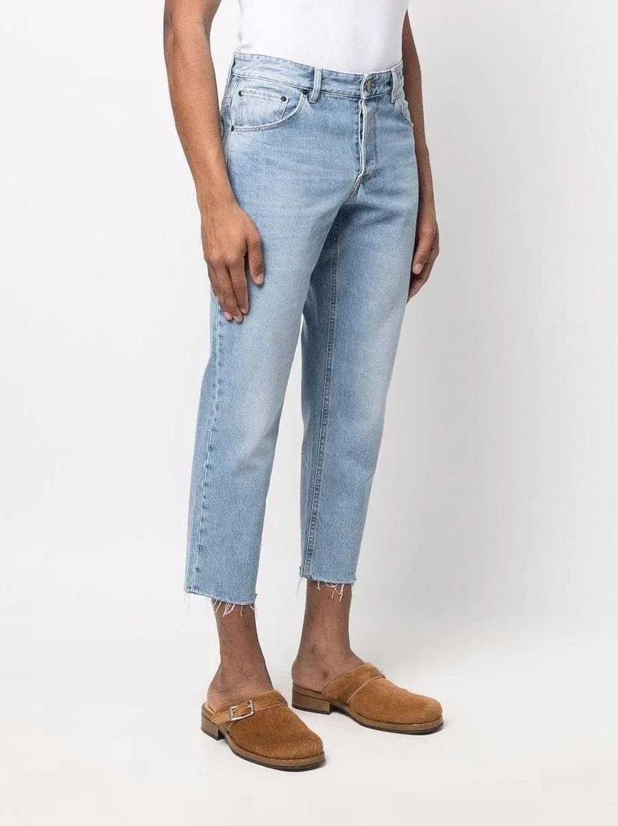 Jeans dritti crop