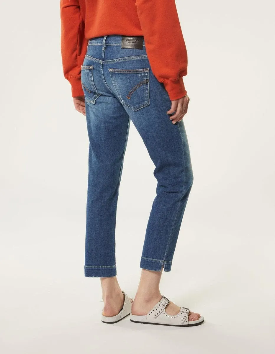 Jeans rose slim in denim stretch