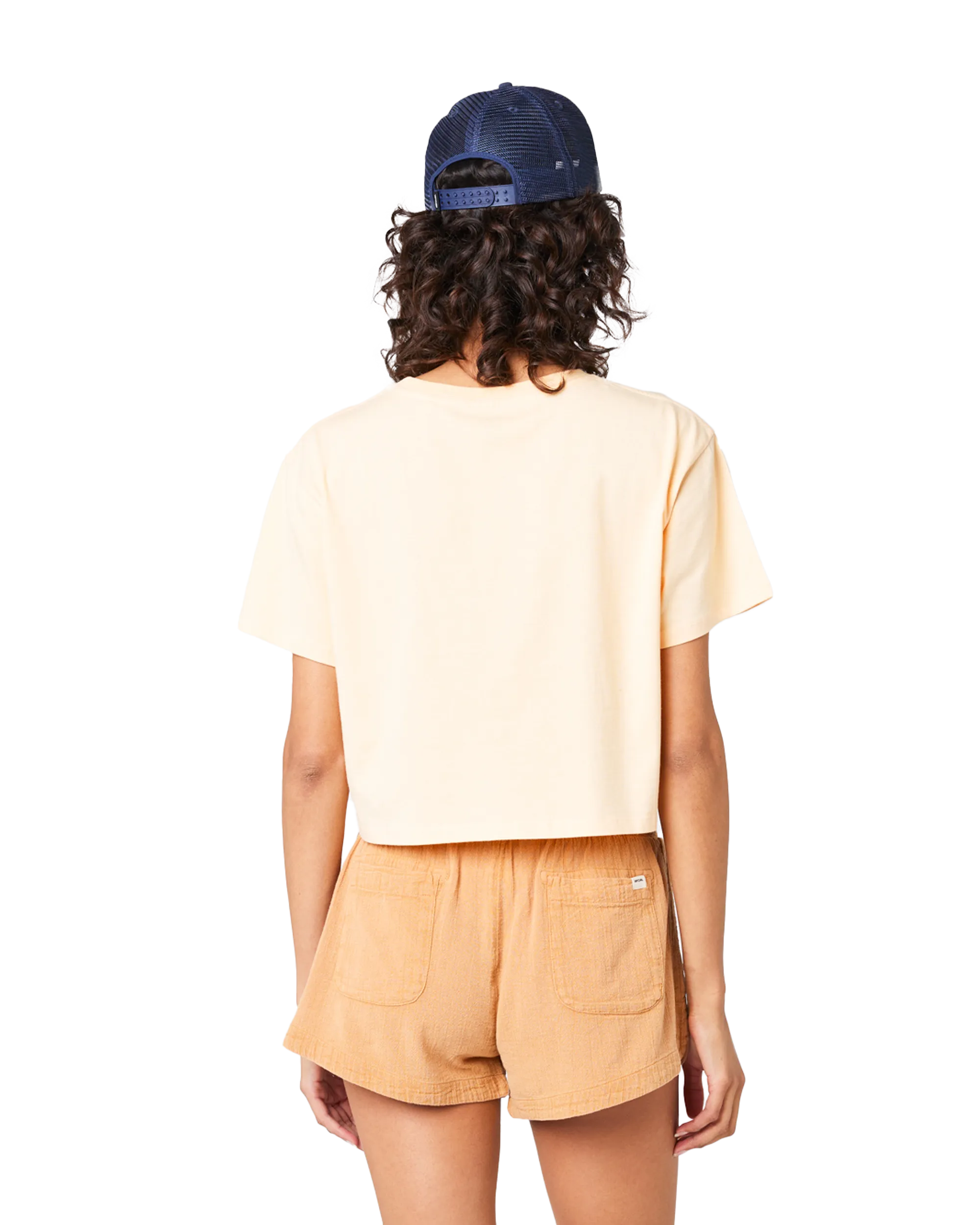 Jeffreys Crop T-Shirt in Light Orange