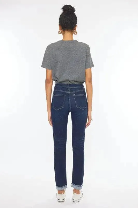 Kancan High Rise Stretch Cuffed Hem Skinny Jeans