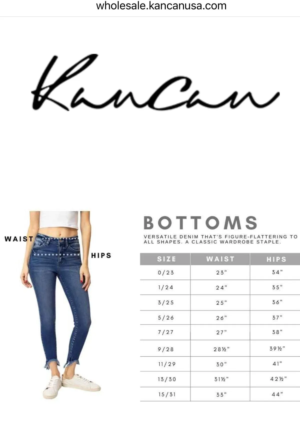 Kancan High Rise Stretch Cuffed Hem Skinny Jeans