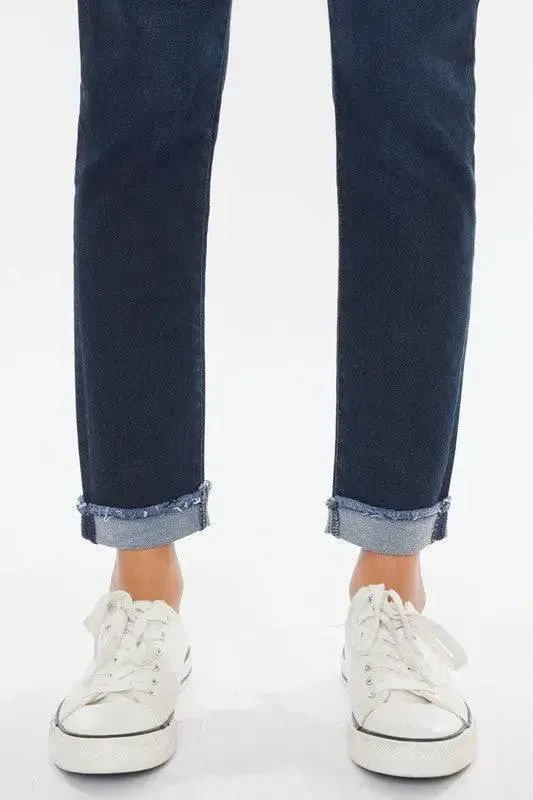 Kancan High Rise Stretch Cuffed Hem Skinny Jeans
