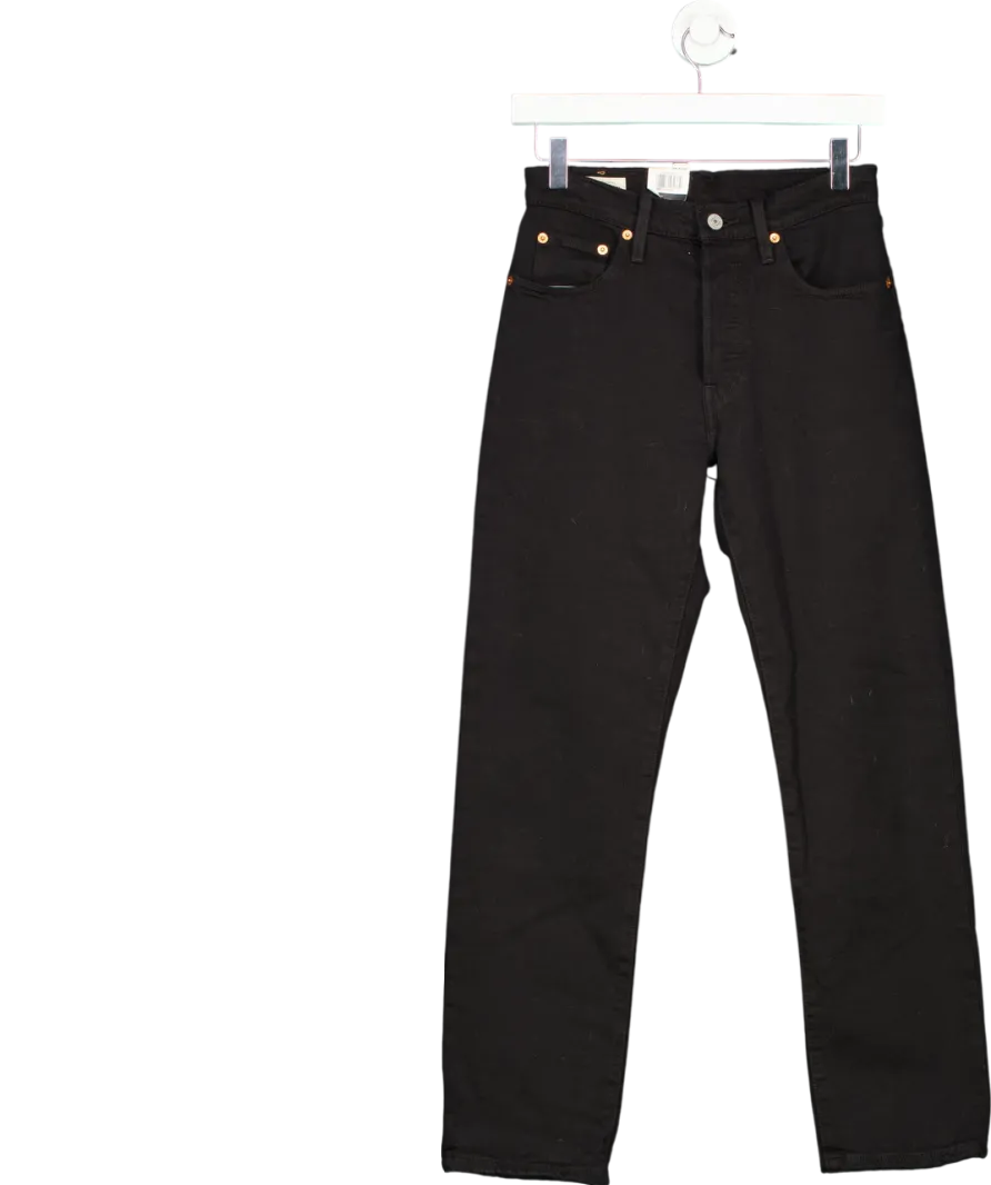 LEVI'S Black 501 Original Crop Jeans L28 W25