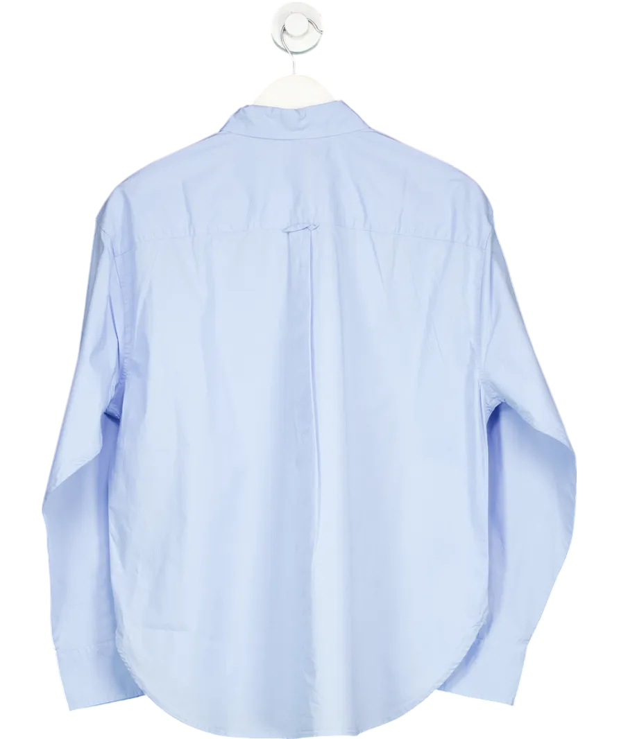 levis Blue Harlie Cotton Boyfriend Shirt UK M