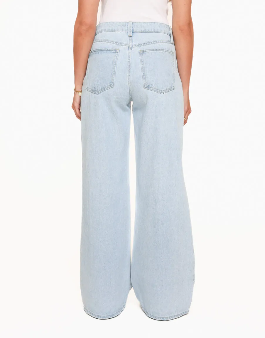 Lichtblauwe Denim Baggy - Spijkerbroek