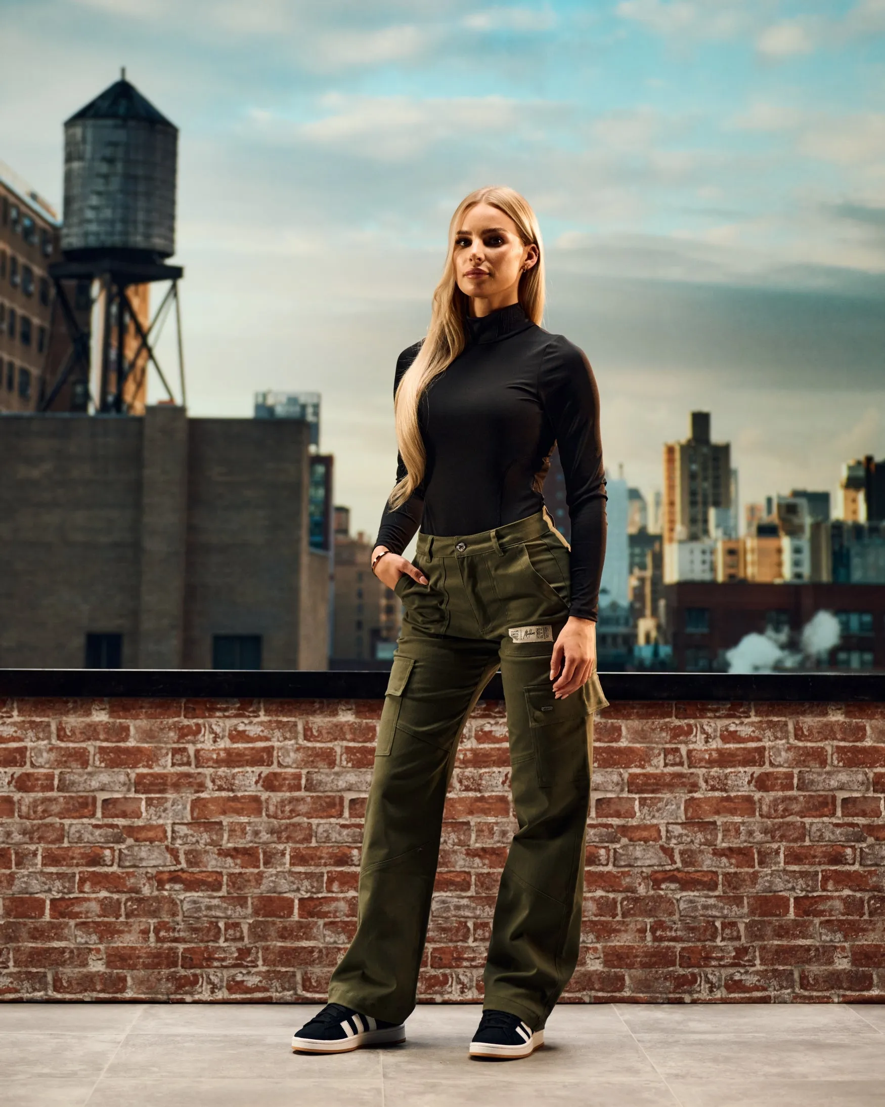 Malelions Women Straight Leg Cargo Pants | Army Green