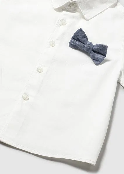 Mayoral Baby Short and Shirt with Bow Tie Set
