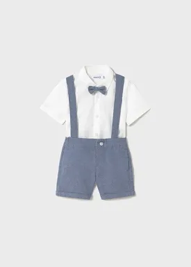 Mayoral Baby Short and Shirt with Bow Tie Set