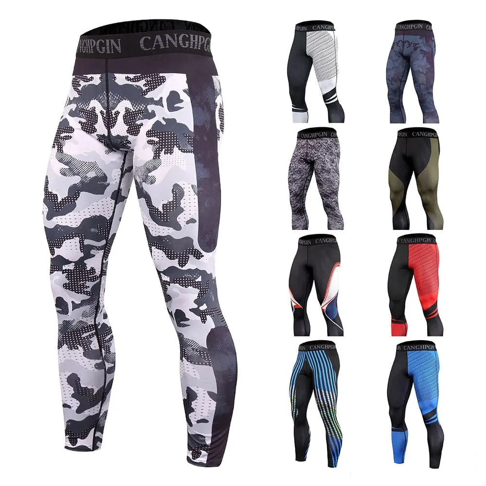 Mens tactical muscle compression legging
