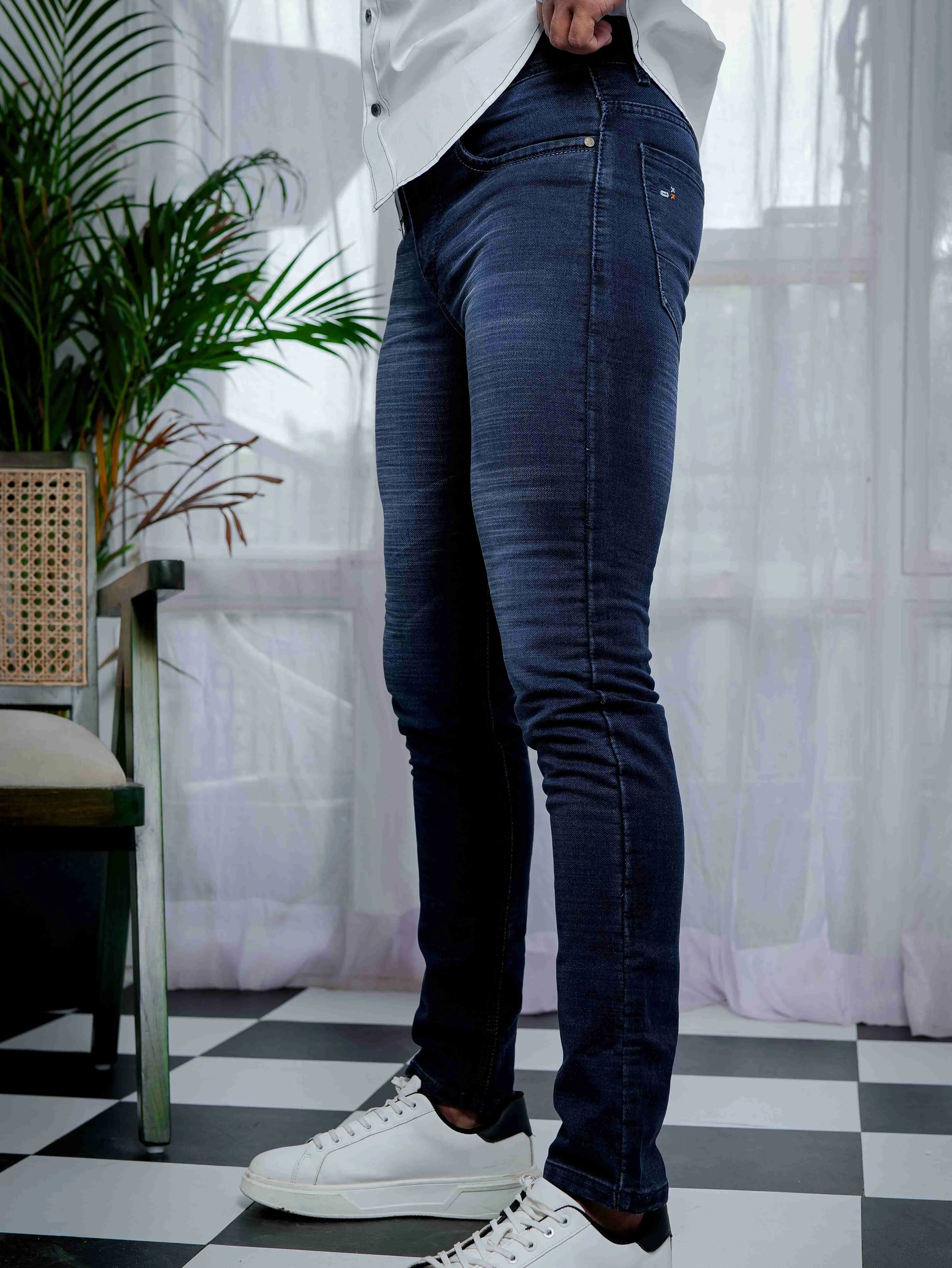 Navy Skinny Stretch Jeans