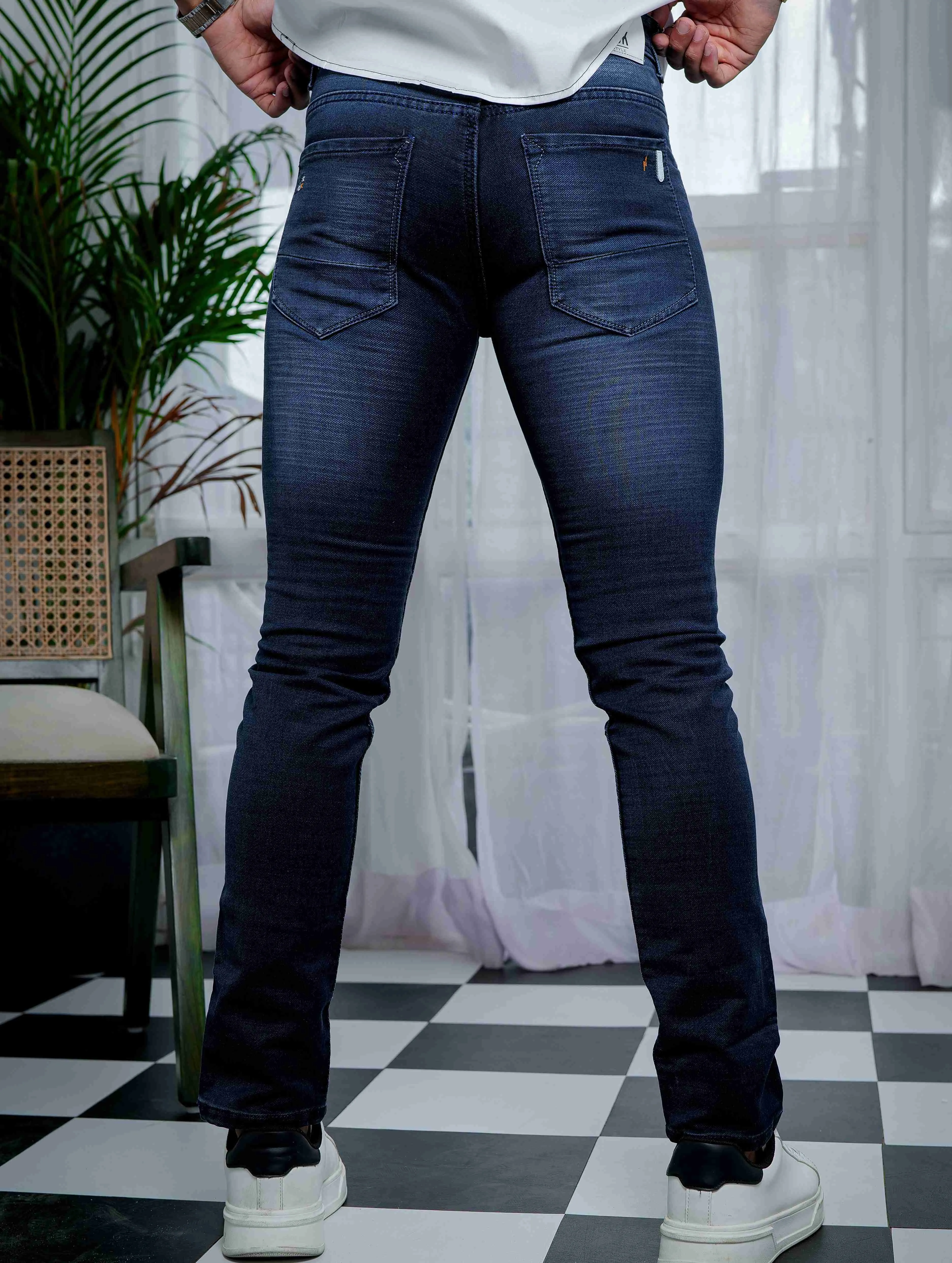 Navy Skinny Stretch Jeans