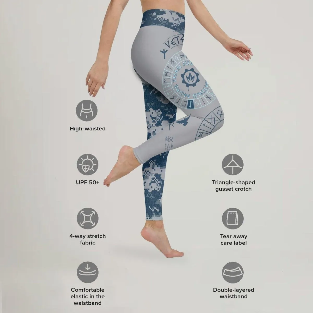 Navy Veteran Viking Leggings