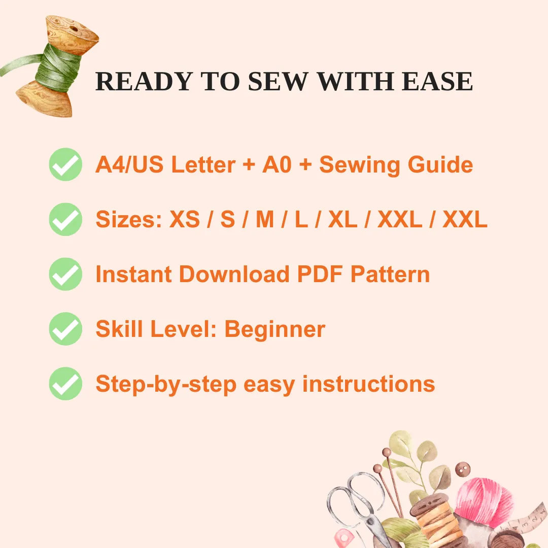 Palazzo Trousers PDF Sewing Pattern