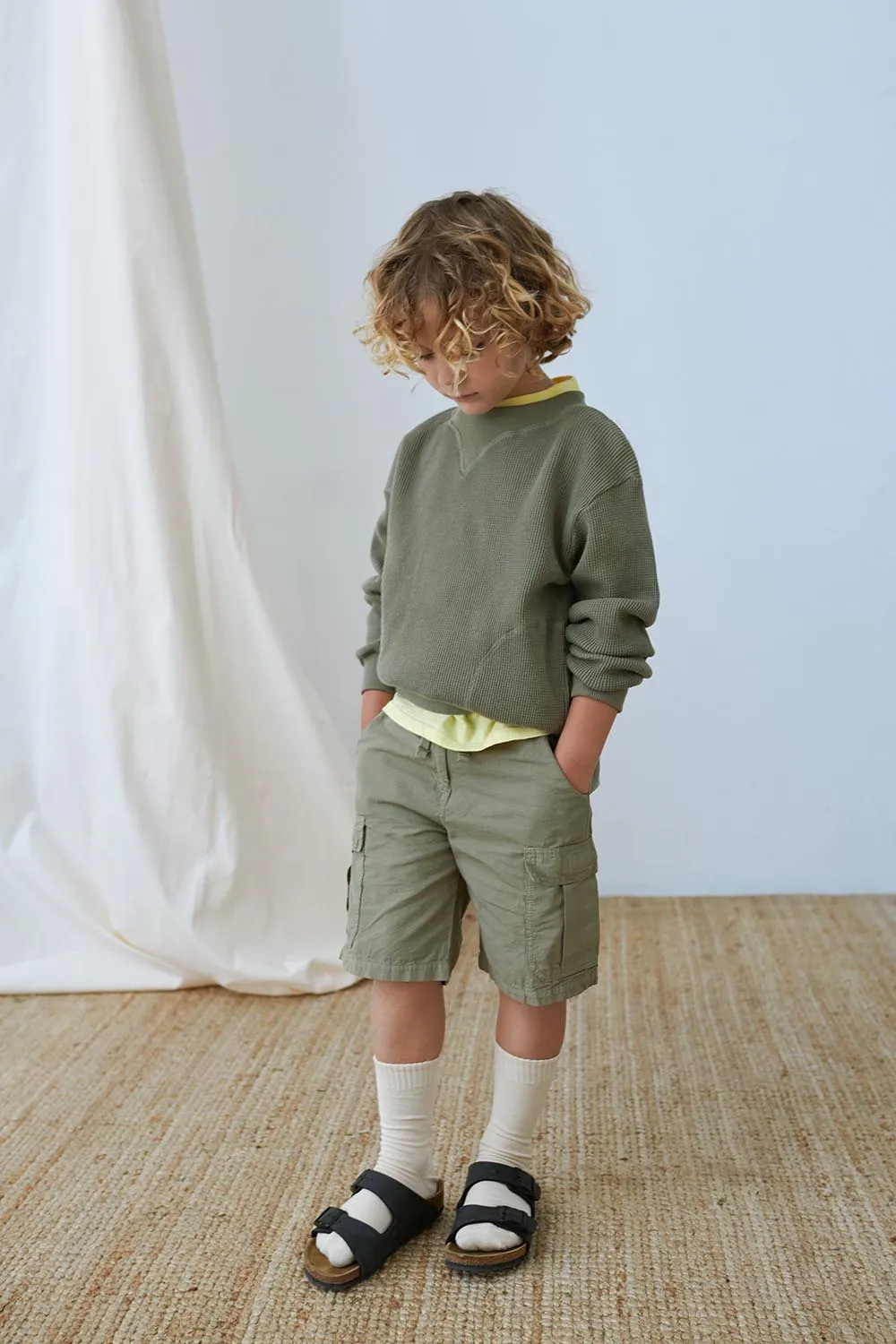 POPLIN BERMUDA SHORTS