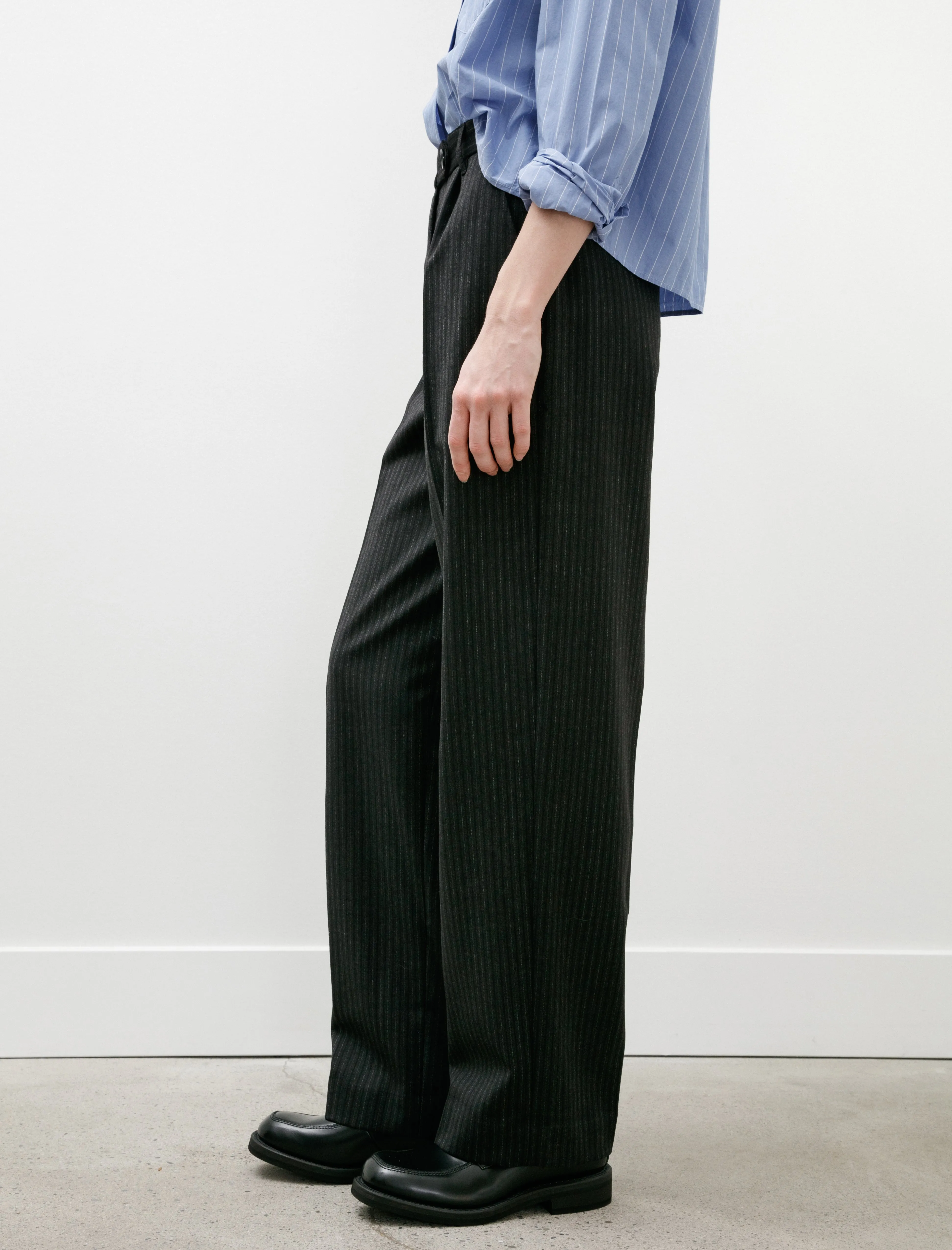 Primary Trousers Dark Pinstripe