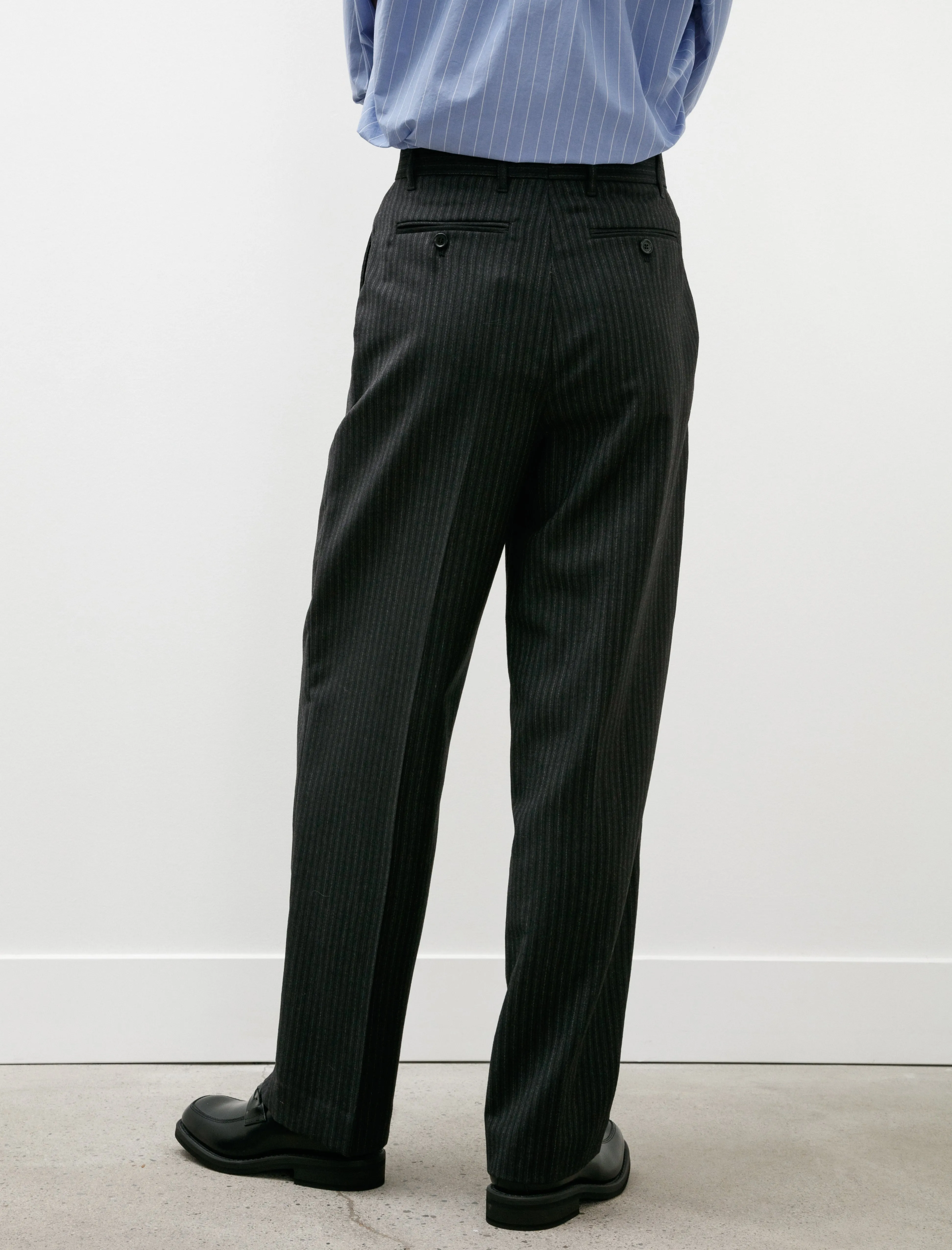 Primary Trousers Dark Pinstripe