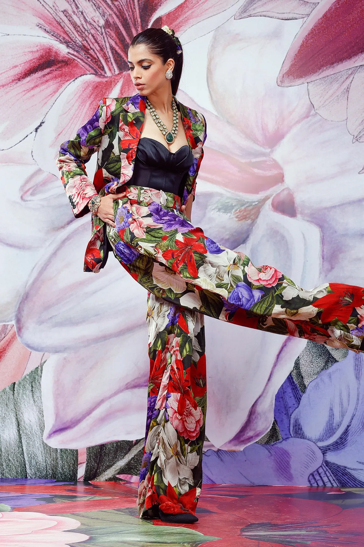 Printed Pants-Suit Set