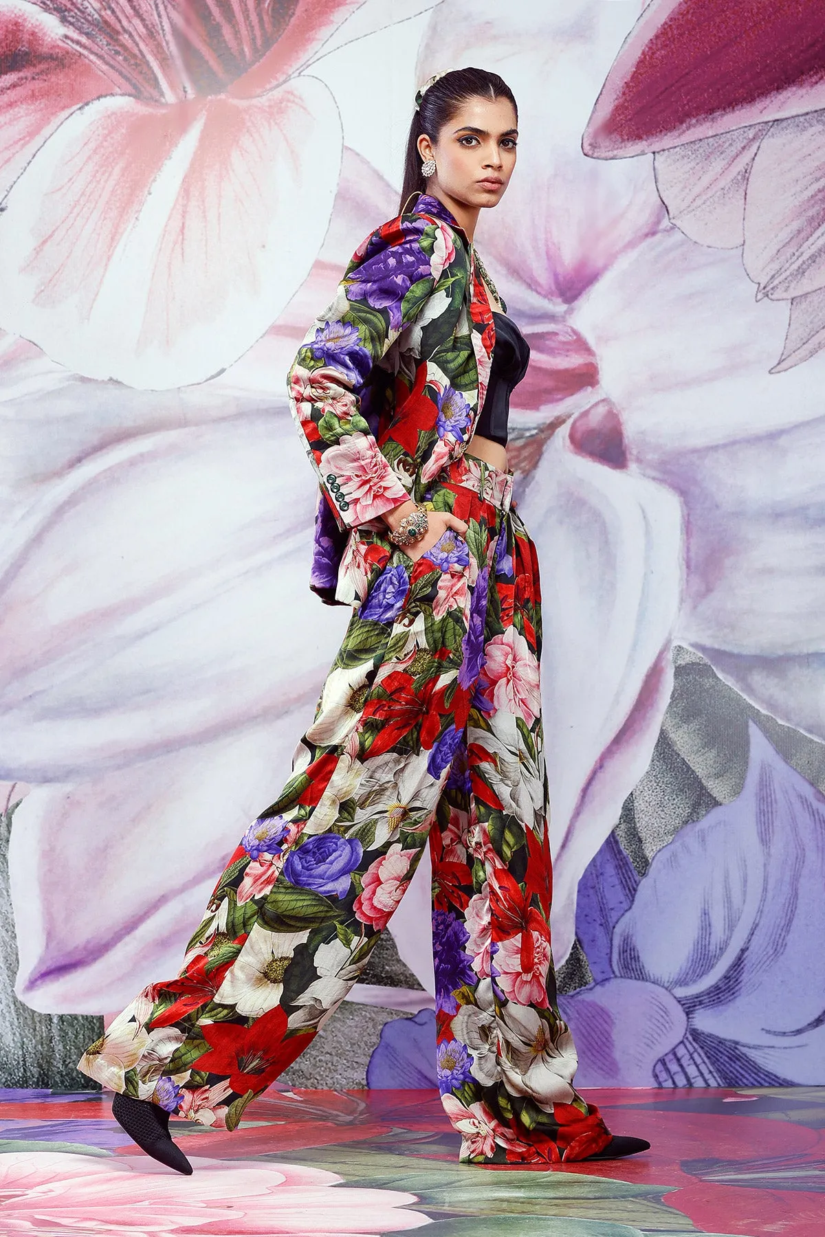 Printed Pants-Suit Set