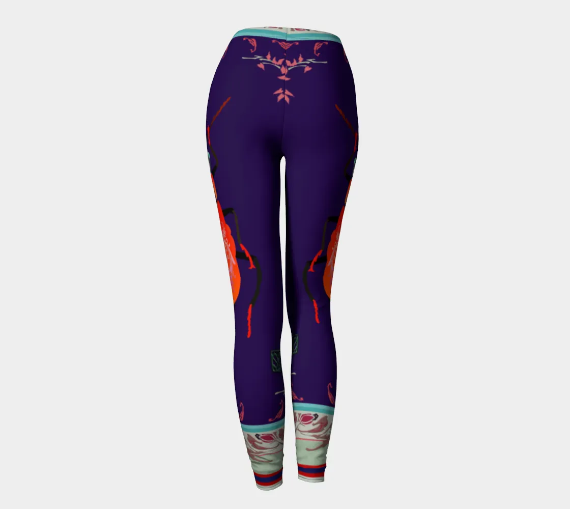Red Beetle Yoga Pants