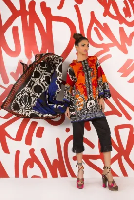 Sana Safinaz Muzlin Lawn Collection 2017 – 4B