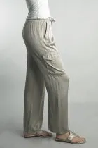Satin Cargo Pants