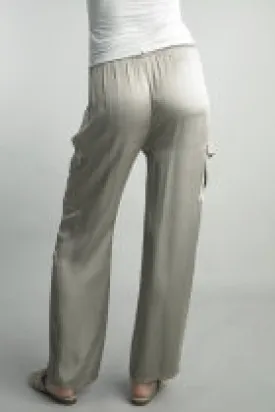 Satin Cargo Pants