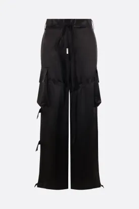 satin cargo trousers