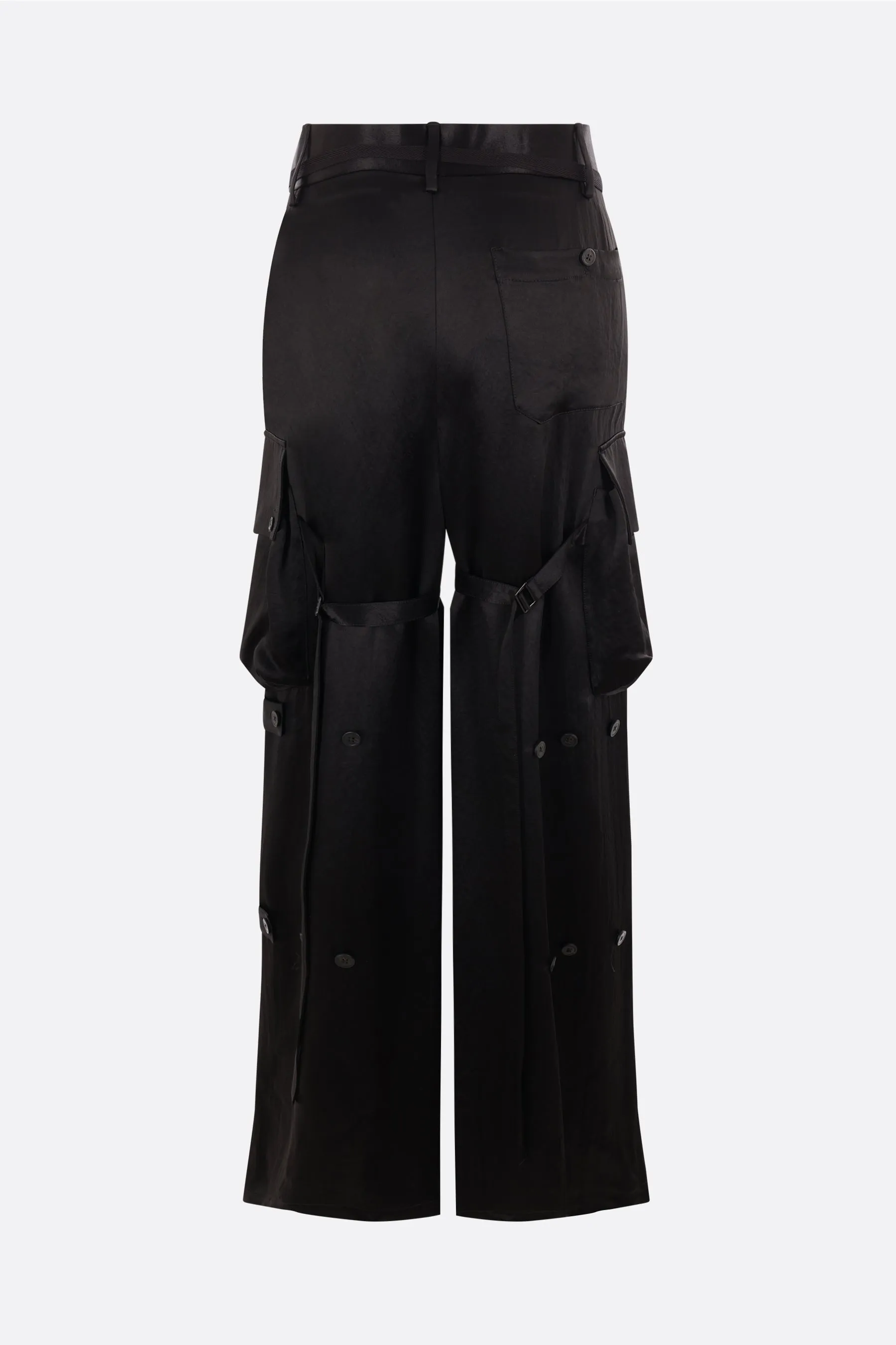 satin cargo trousers