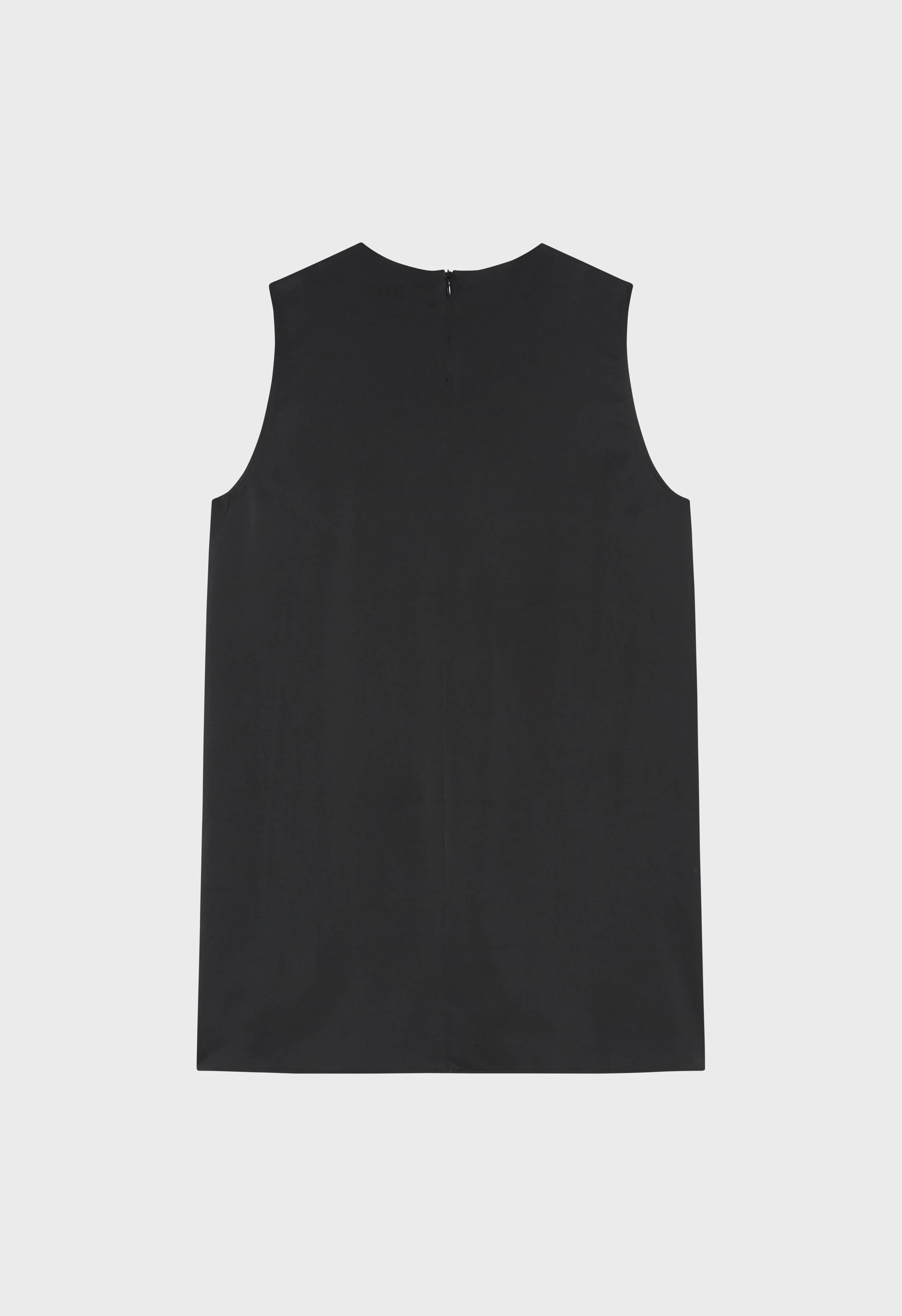Satin Sleeveless Top | Black
