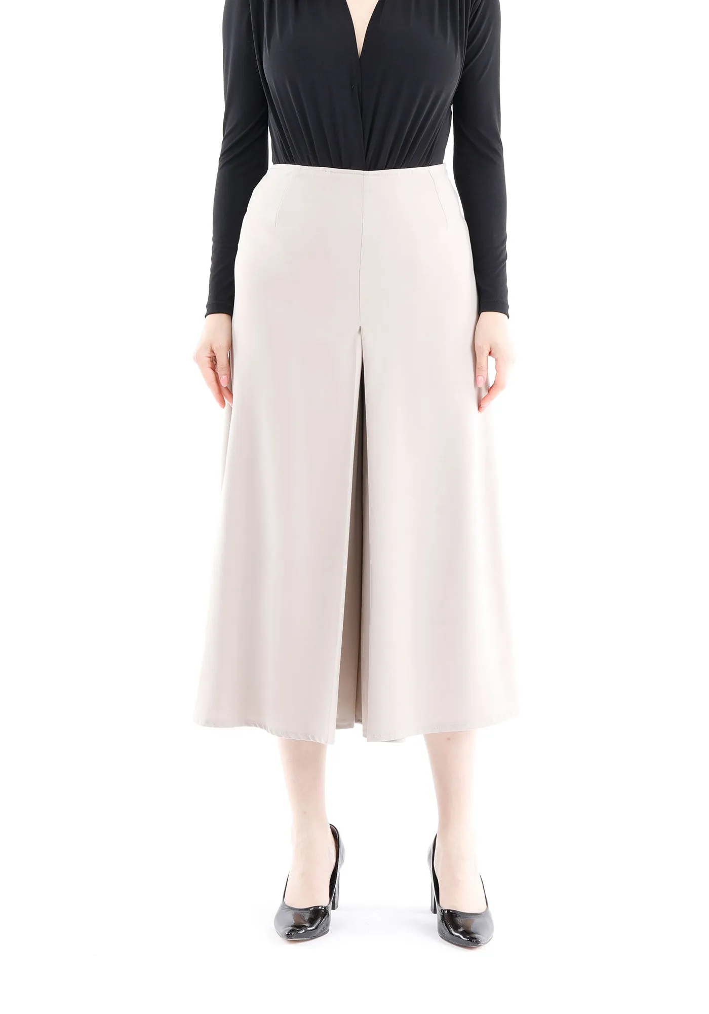 Stone Cropped Palazzo Pants