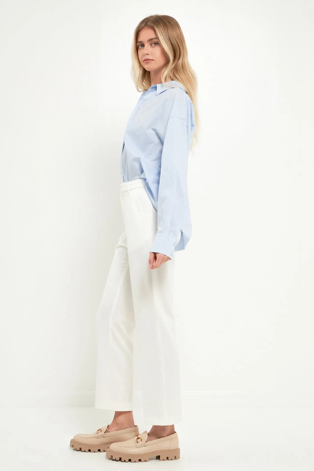 Stretched Ankle Pants