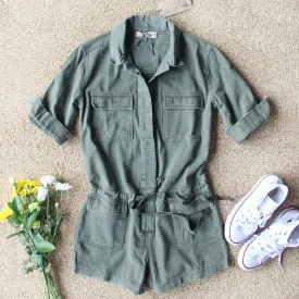 Sweetly Olive Romper